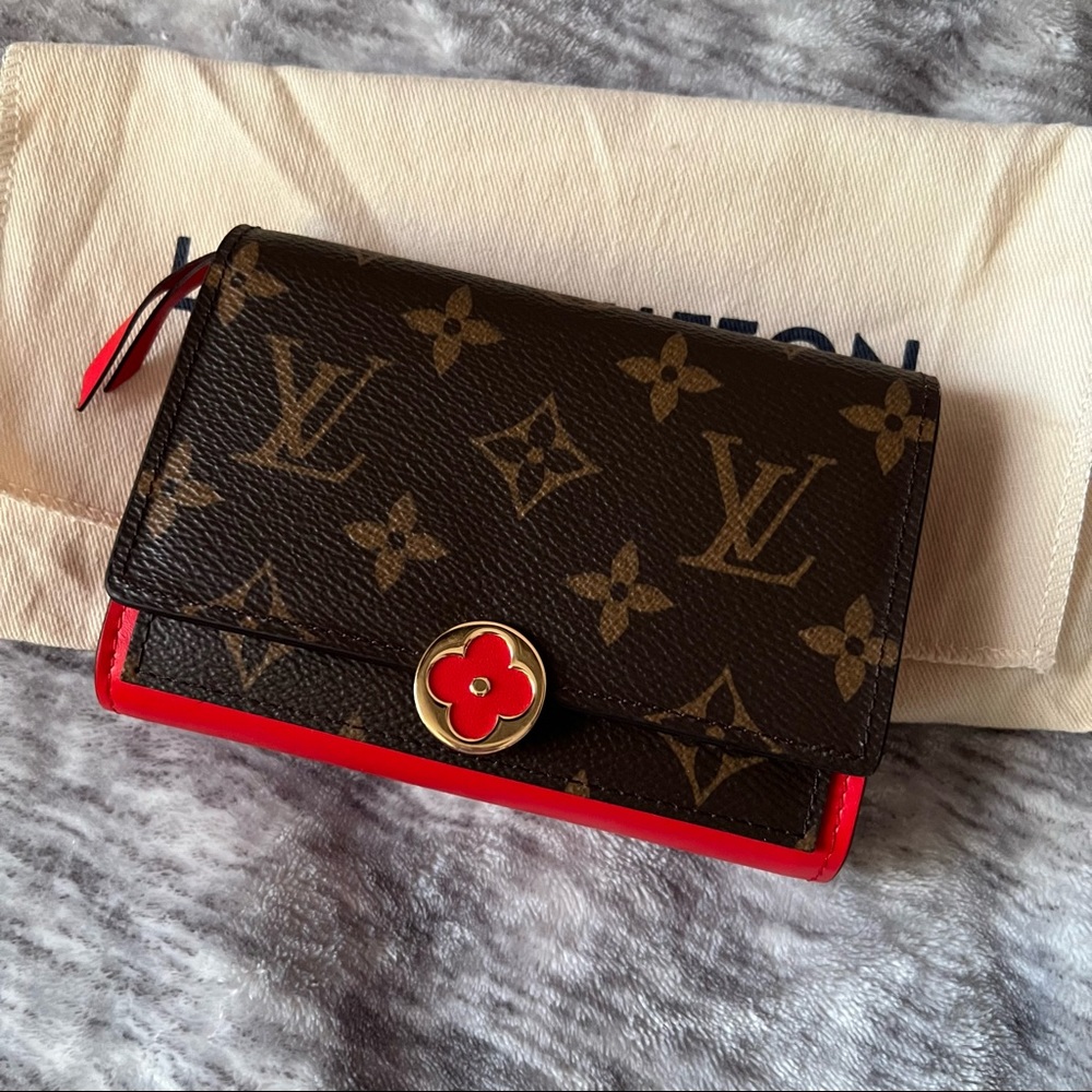 LOUIS VUITTON MONOGRAM FLORE COMPACT WALLET